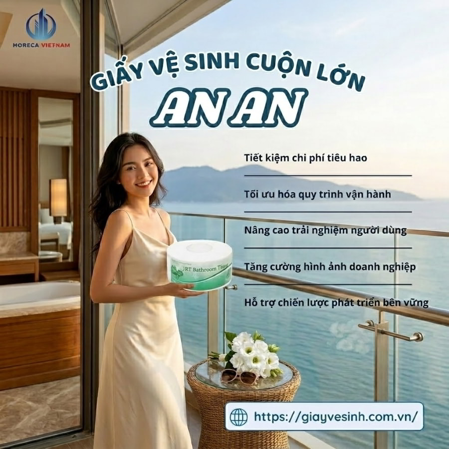 Mua guấy vệ sinh cuộn lớn An An giá tốt giao hàng tận nơi tại Horeca Việt Nam