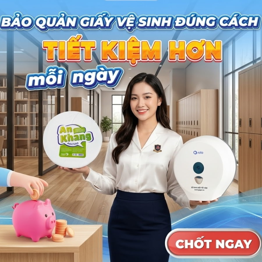 Mua giấy vệ sinh cuộn lớn An Khang chính hãng uy tín nhất tại Horeca Việt Nam