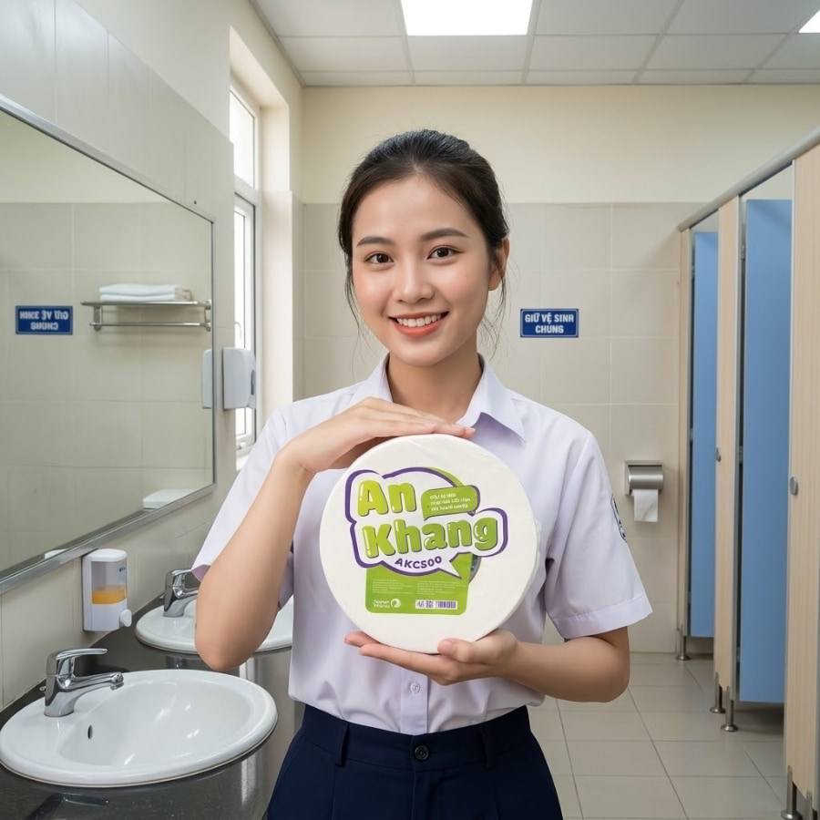 Mua giấy vệ sinh cuộn lớn chống tắc bồn cầu cho trường học tại Horeca Việt Nam