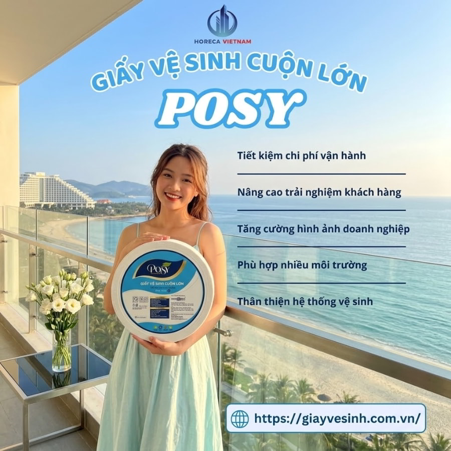 Mua giấy vệ sinh cuộn lớn posy cao cấp giá tốt nhất tại Horeca Việt Nam