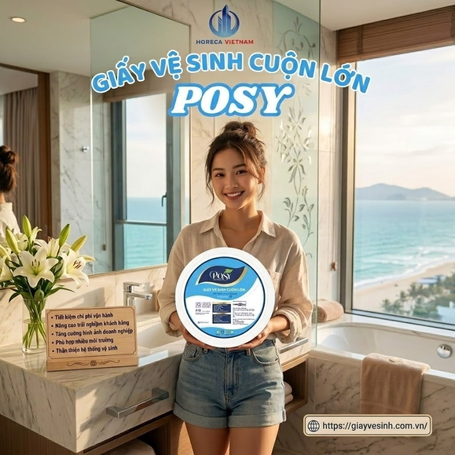 Mua giấy vệ sinh cuộn lớn Posy chính hãng giá sỉ tốt nhất tại Horeca Việt Nam