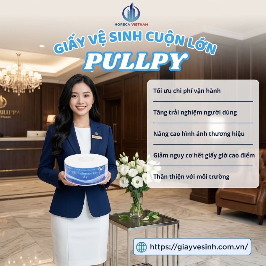 Mua giấy vệ sinh cuộn lớn Pulppy giá tốt giao hàng tận nơi tại Horeca Việt Nam