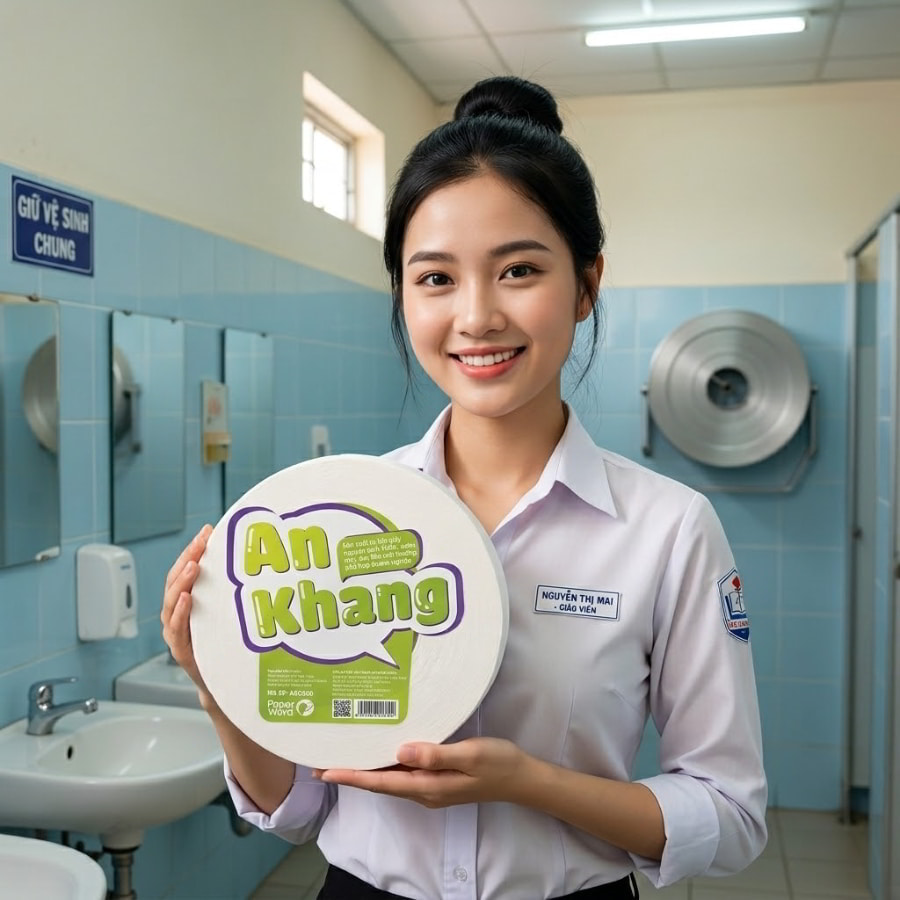 Mua giấy vệ sinh cuộn lớn tiết kiệm chi phí cho trường học tại Horeca Việt Nam