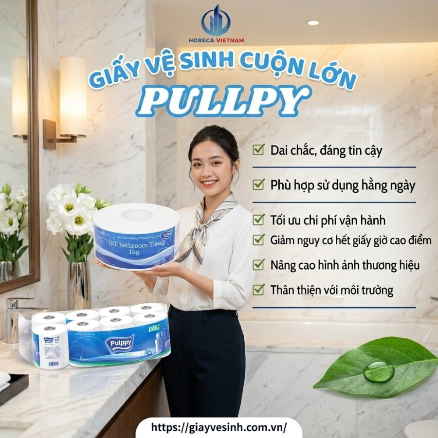 Mua giấy vệ sinh pulppy uy tín chiết khấu cao tại Horeca Việt Nam