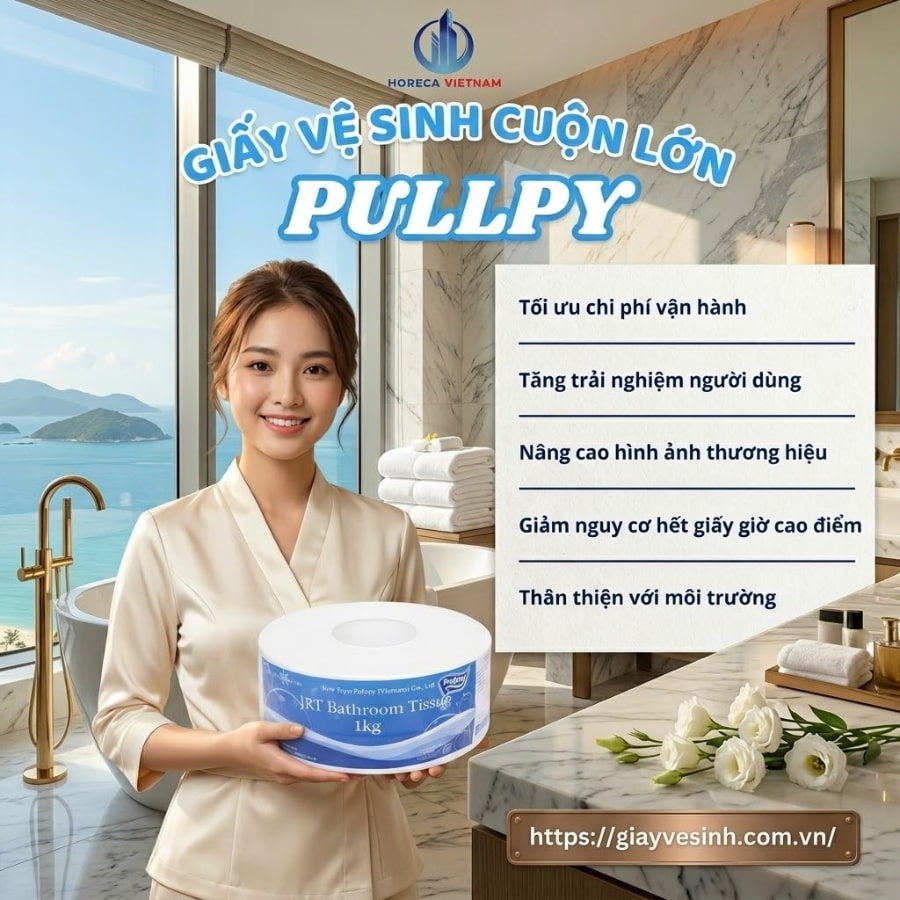Mua giấy vệ sinh pulppy không lõi uy tín giá sỉ tốt nhất tại Horeca Việt Nam