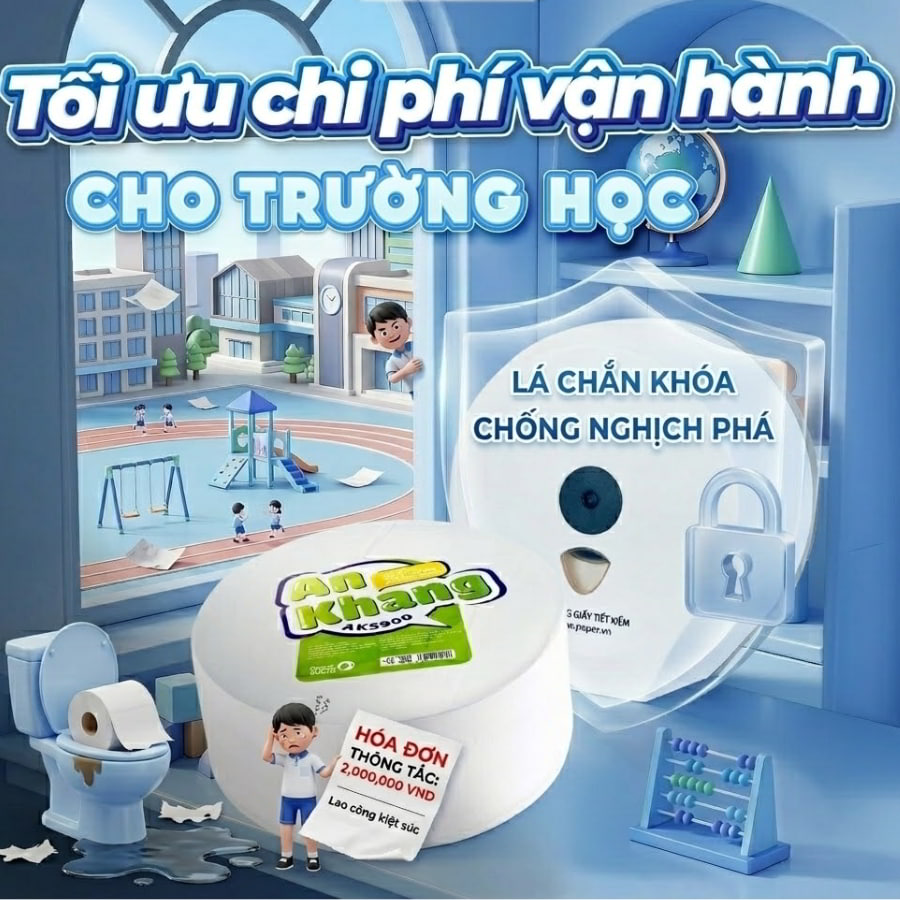 Mua hộp đựng giấy vệ sinh có khóa trường học tại Horeca Việt Nam