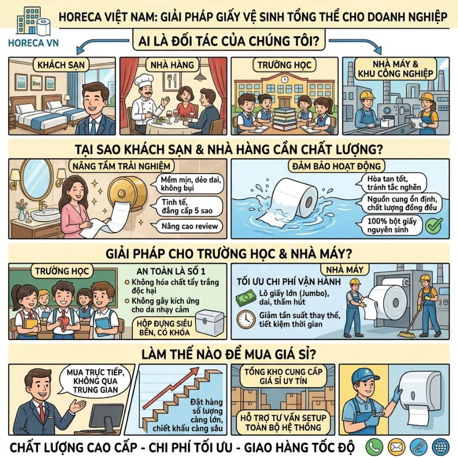 Mua hộp đựng giấy vệ sinh cuộn nhỏ uy tín giá tốt nhất tại Horeca Việt Nam