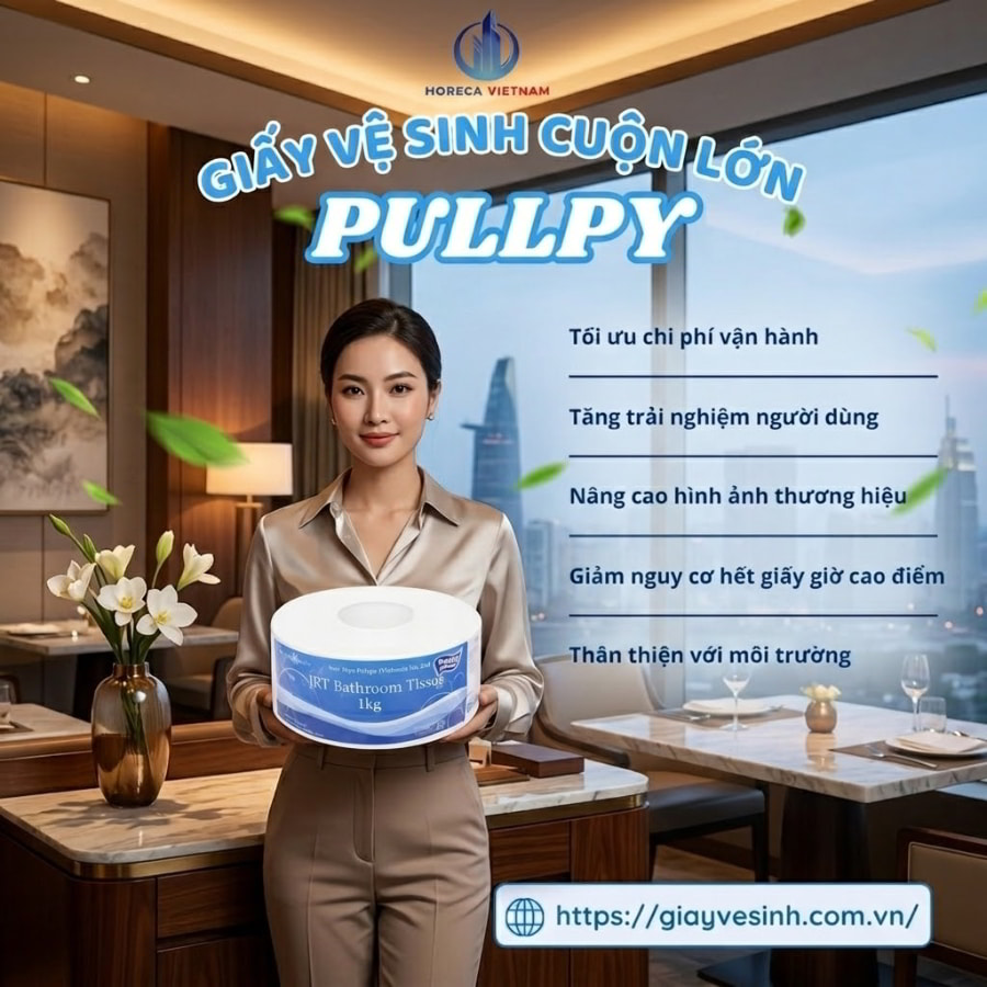 Mua sỉ giấy vệ sinh pulppy có lõi uy tín giá tốt nhất tại Horeca Việt Nam
