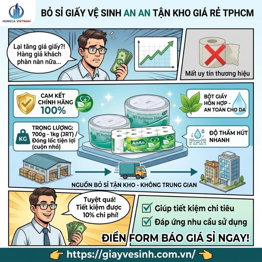 Horeca Việt Nam tổng kho giấy an an TPHCM uy tín giá sỉ tốt nhất