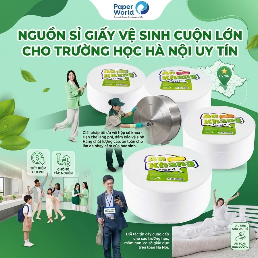 Horeca Việt Nam đại lý giấy vệ sinh trường học Hà Nội uy tín giá tốt nhất 2026