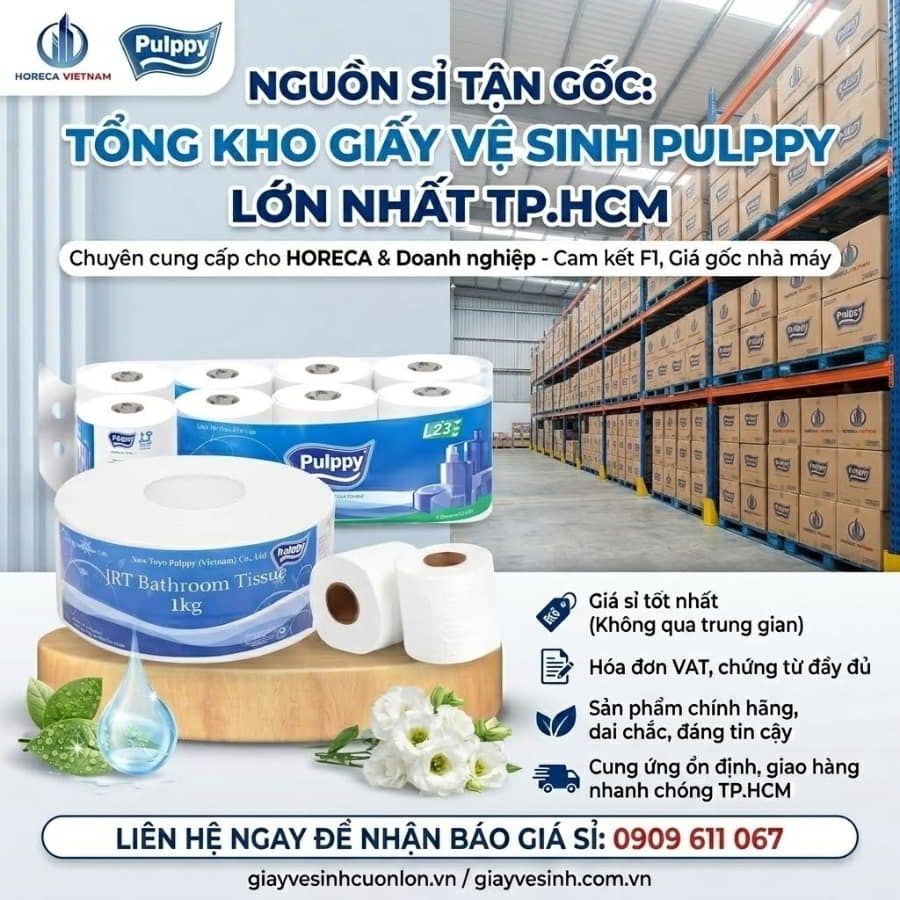 Tổng kho pulppy TPHCM uy tín giá sỉ tốt nhất tại Horeca Việt Nam