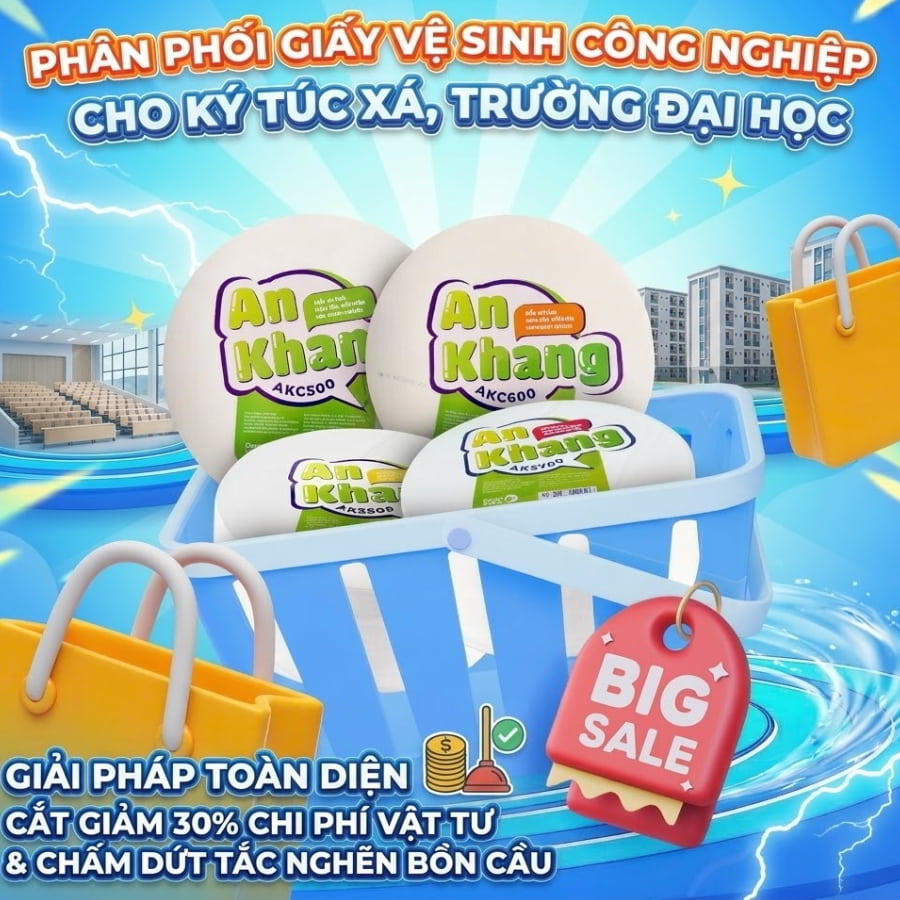 Horeca Việt Nam cung cấp giấy vệ sinh cho trường đại học uy tín giá tốt nhất 2026