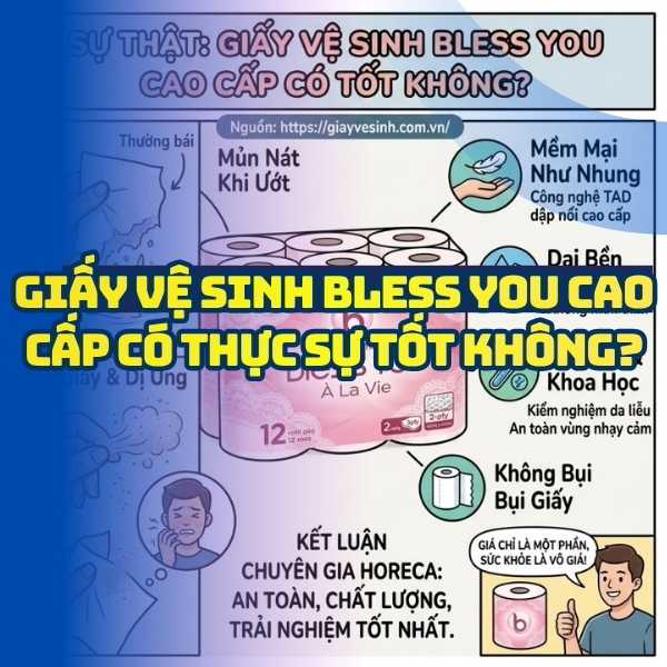 Sự thật giấy vệ sinh bless you có tốt không tại Horeca Việt Nam