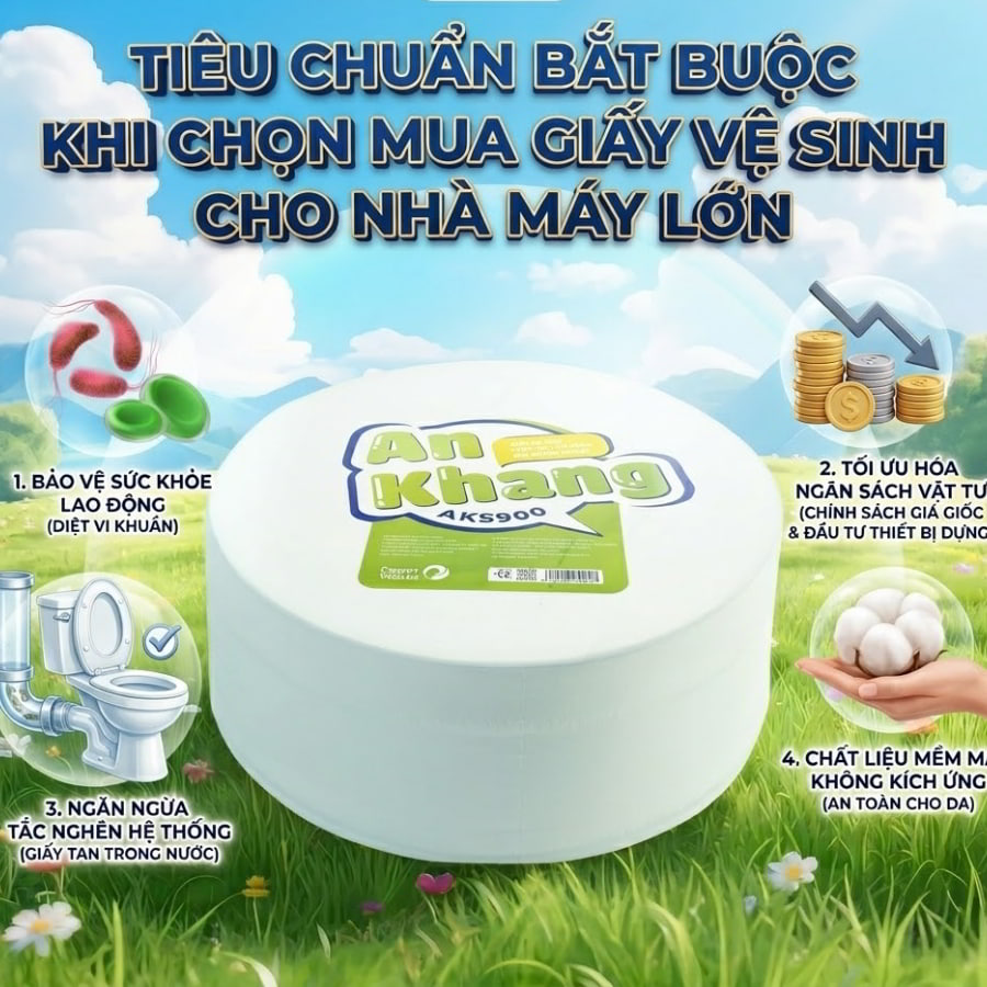 Tiêu chuẩn chọn giấy vệ sinh nhà máy tại Horeca Việt Nam