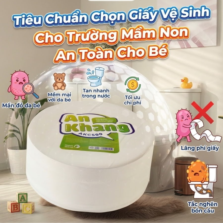 Mua giấy vệ sinh cho trường mầm non uy tín chất lượng cao tại Horeca Việt Nam