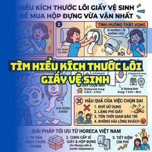 Tìm hiểu kích thước lõi giấy vệ sinh cuộn nhỏ cao cấp tại Horeca Việt Nam