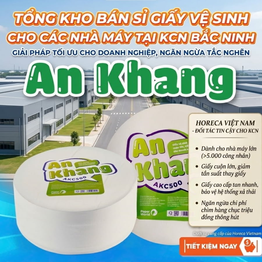 Horeca Việt Nam tự hào mang đến giải pháp cung cấp giấy vệ sinh KCN Bắc Ninh cao cấp