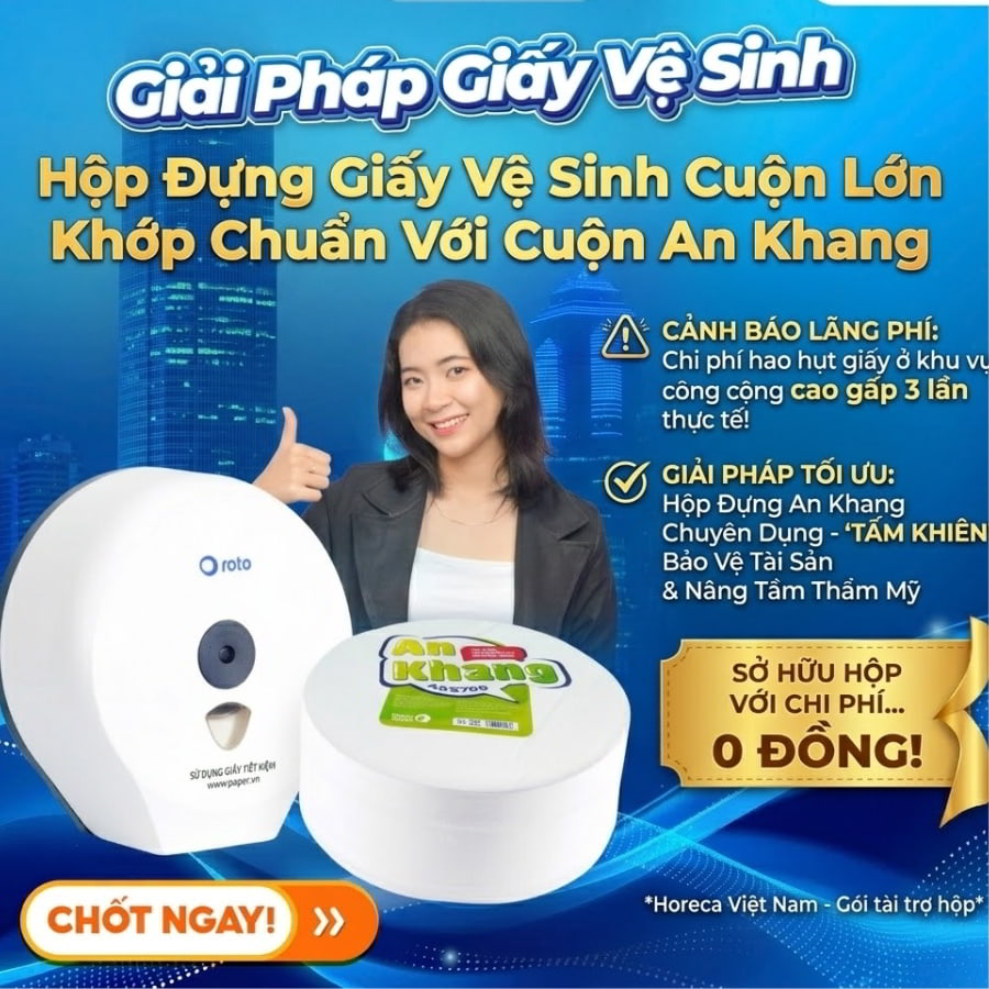 Horeca Việt Nam cung cấp hộp đựng giấy An Khang chính hãng uy tín