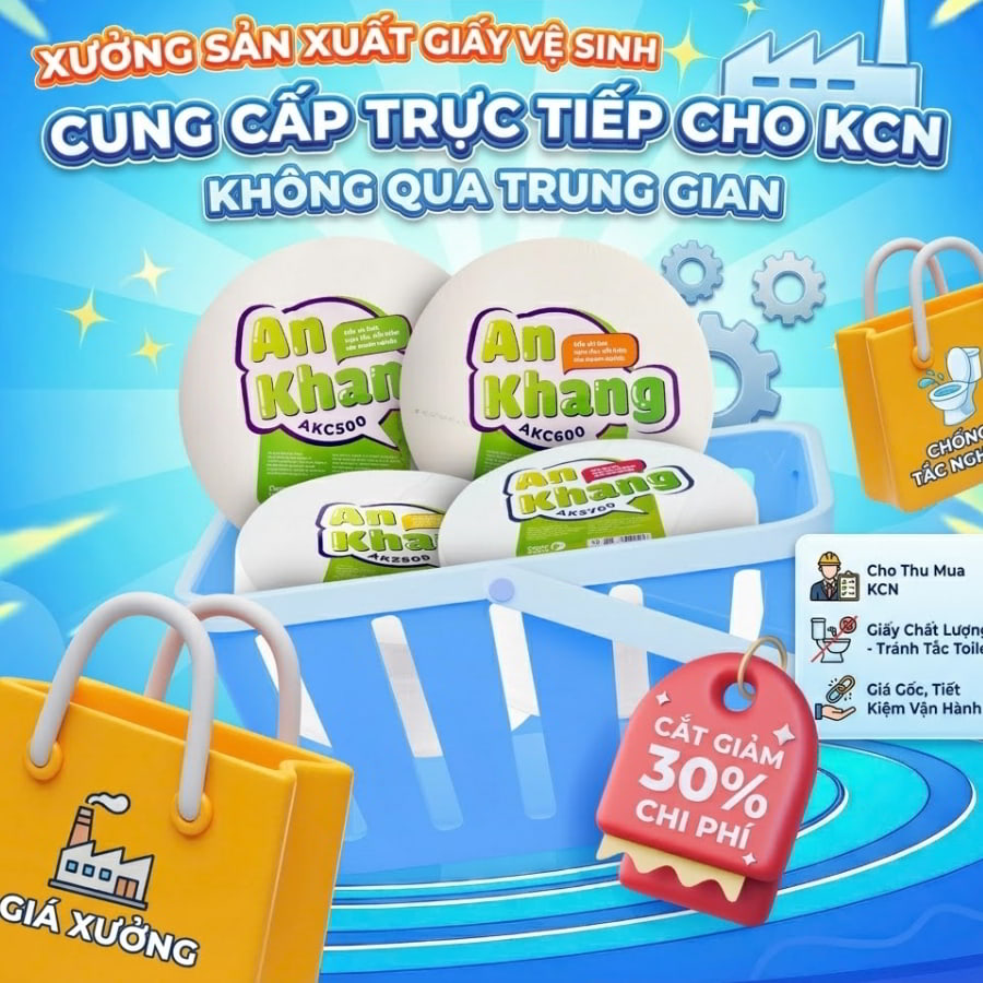 Xưởng sản xuất giấy vệ sinh kcn tại Horeca Việt Nam