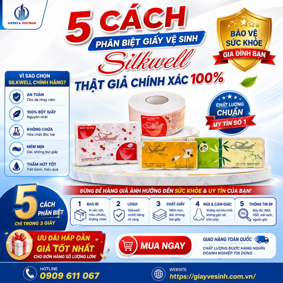 5 Cách phân biệt giấy silkwell thật giả chính xác 100%