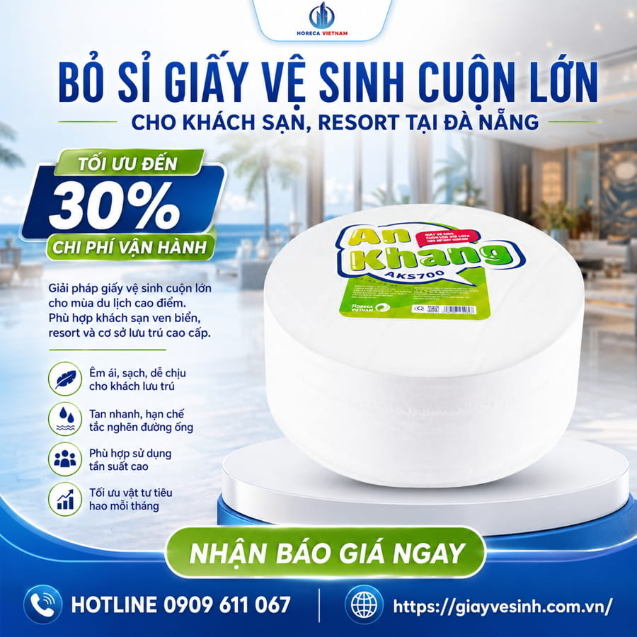 Cung cấp giấy vệ sinh khách sạn Đà Nẵng uy tín giá sỉ tốt nhất tại Horeca Việt Nam