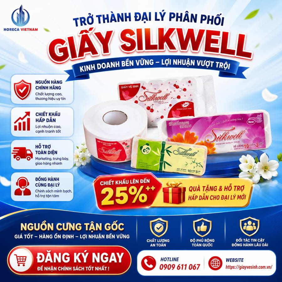 Chi tiết chính sách đại lý giấy silkwell tại Horeca Việt Nam