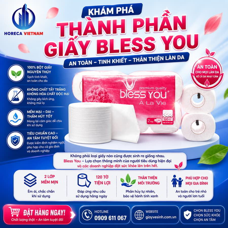 Chi tiết thành phần giấy Bless You