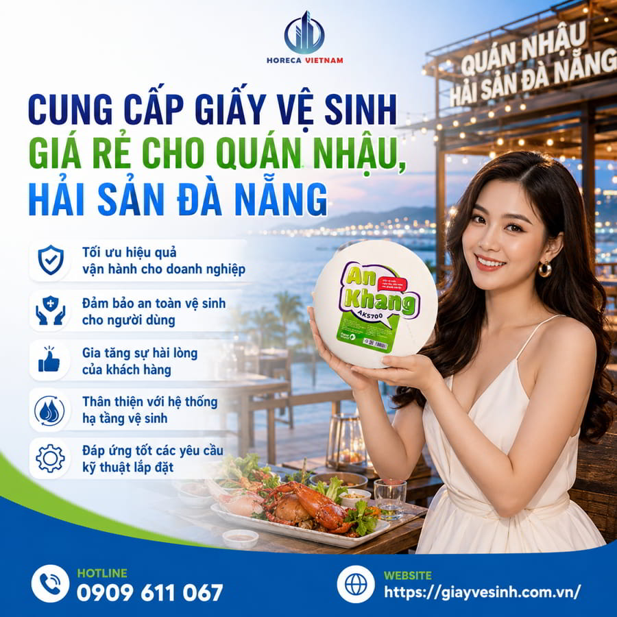 Cung cấp giấy vệ sinh quán ăn Đà Nẵng uy tín giá tốt nhất tại Horeca Việt Nam