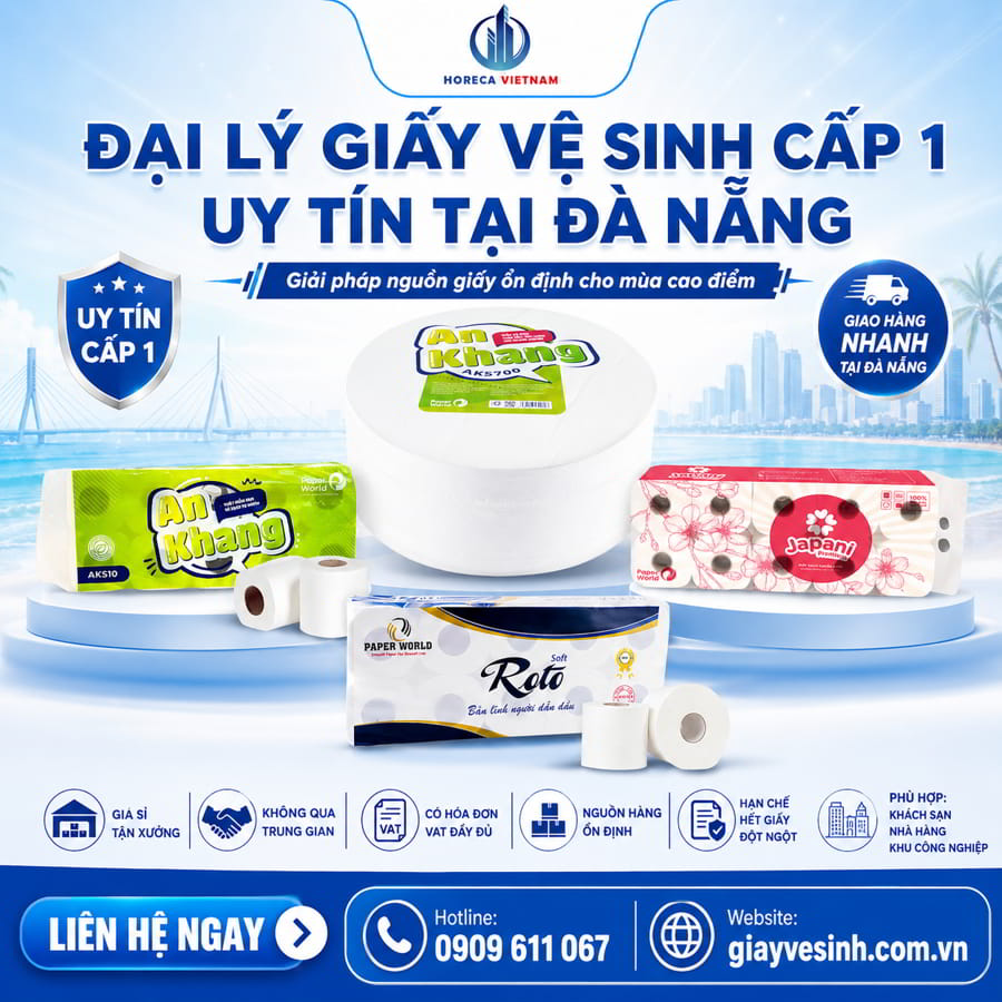 Đại lý giấy vệ sinh Đà Nẵng uy tín giá sỉ tốt nhất tại Horeca Việt Nam