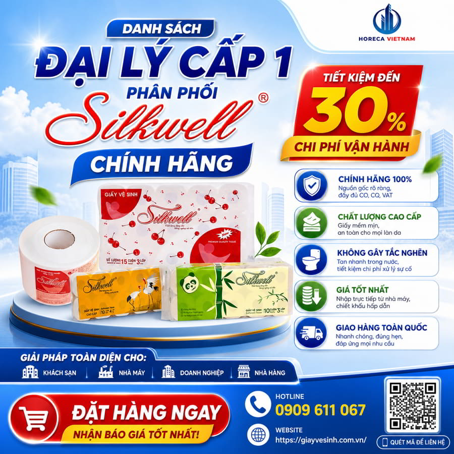 Đại lý giấy vệ sinh silkwell chính hãng giá sỉ tốt nhất tại Horeca Việt Nam