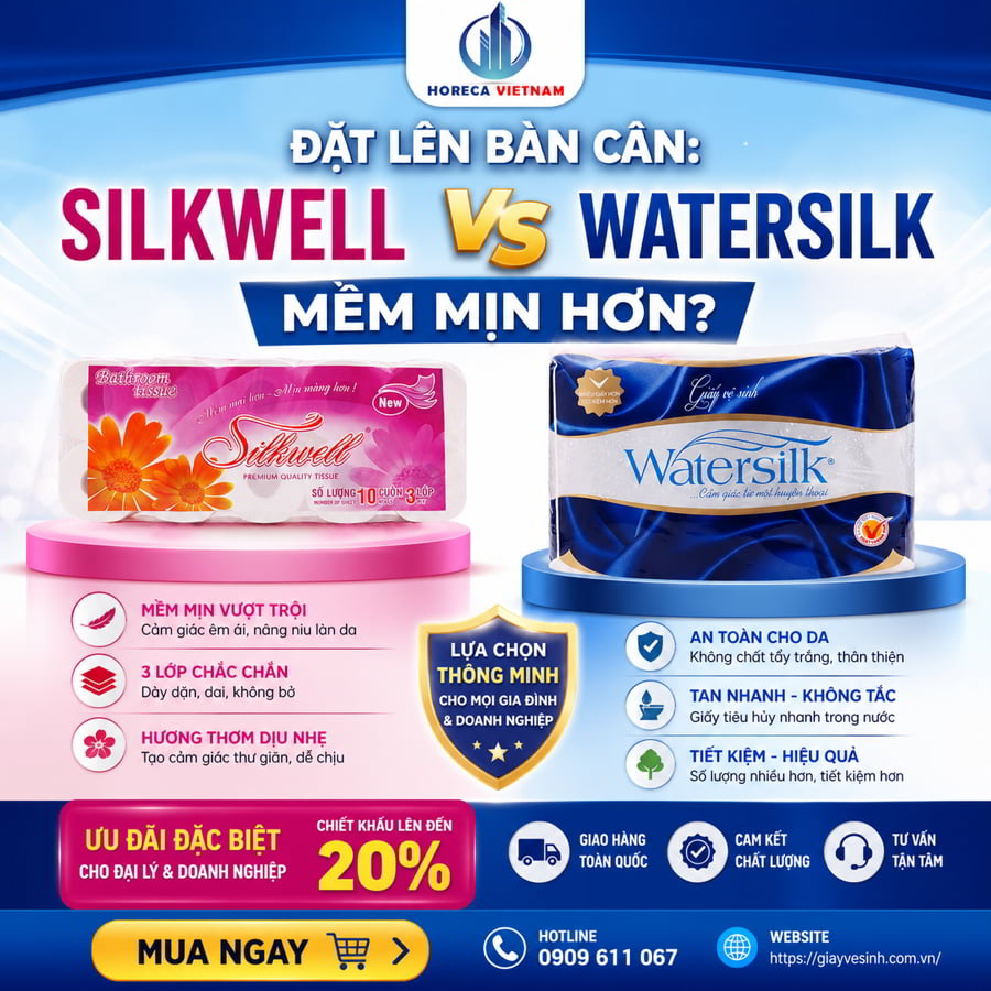 So sánh silkwell và watersilk loại nào mềm mịn hơn?