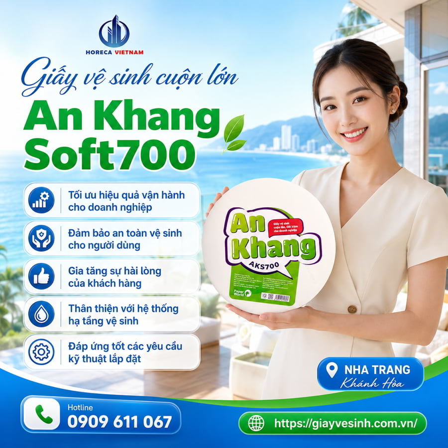 Horeca Việt Nam địa chỉ cung cấp giấy vệ sinh cuộn lớn chính hãng cao cấp giá tốt