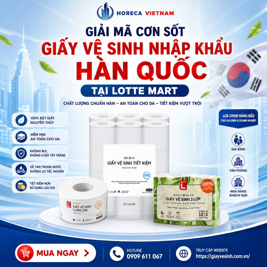 Giải mã cơn sốt các dòng giấy vệ sinh lotte hàn quốc