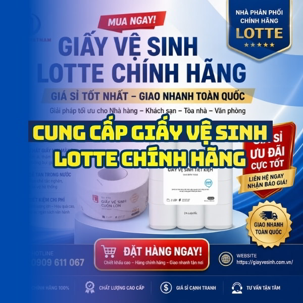 Horeca Việt Nam cung cấp giấy vệ sinh lotte giá tốt giao hàng tận nơi