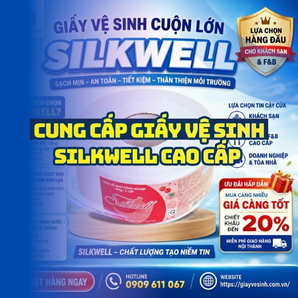 Horeca Việt Nam cung cấp giấy vệ sinh silkwell giá tốt giao hàng tận nơi