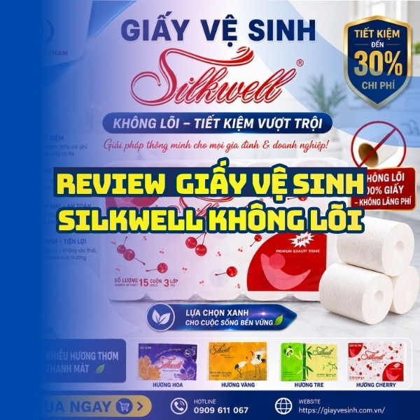 Horeca Việt Nam cung cấp giấy vệ sinh silkwell không lõi giá tốt giao hàng tận nơi