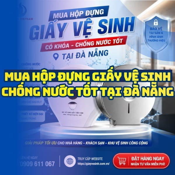 Horeca Việt Nam cung cấp hộp đựng giấy vệ sinh Đà Nẵng chính hãng cao cấp lắp đặt tận nơi
