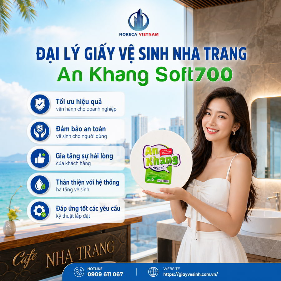 Horeca Việt Nam đại lý giấy vệ sinh Nha Trang chính hãng cao cấp giá sỉ tốt nhất