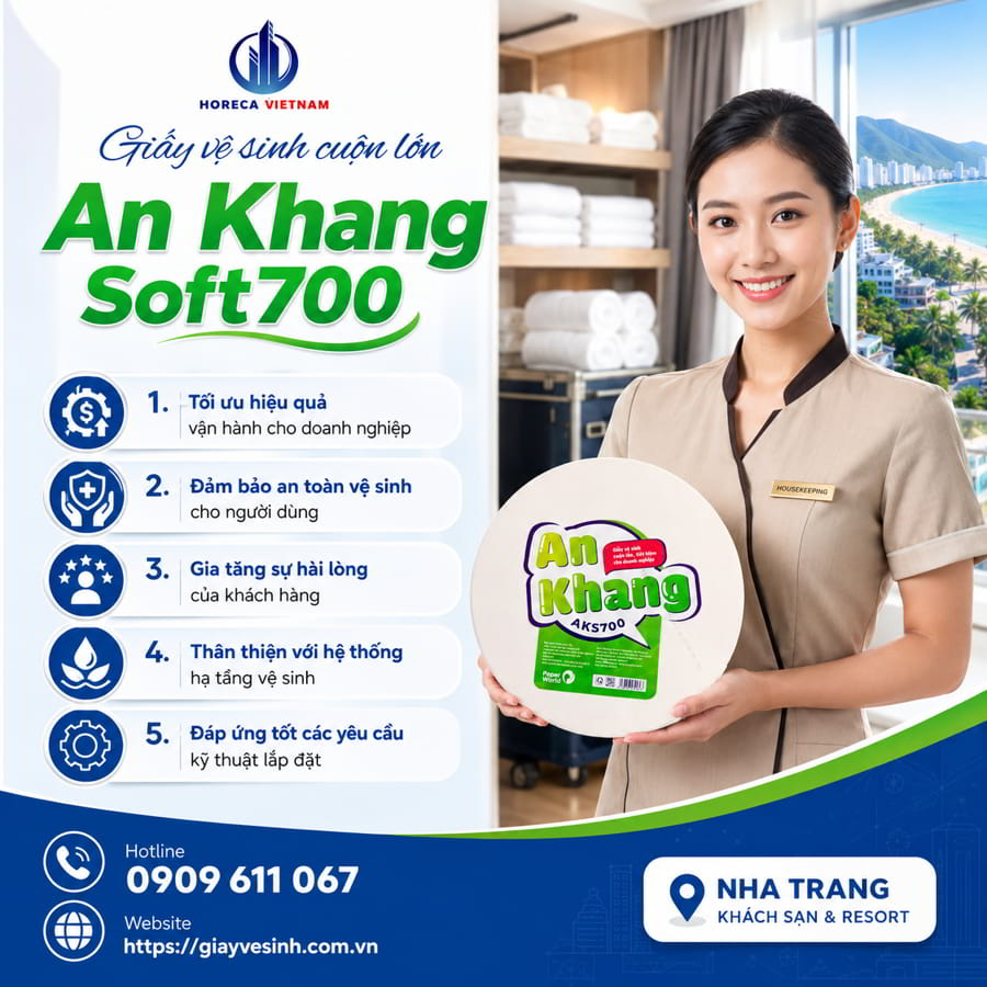Horeca Việt Nam địa chỉ cung cấp giấy vệ sinh cuộn lớn chính hãng cao cấp giá tốt nhất