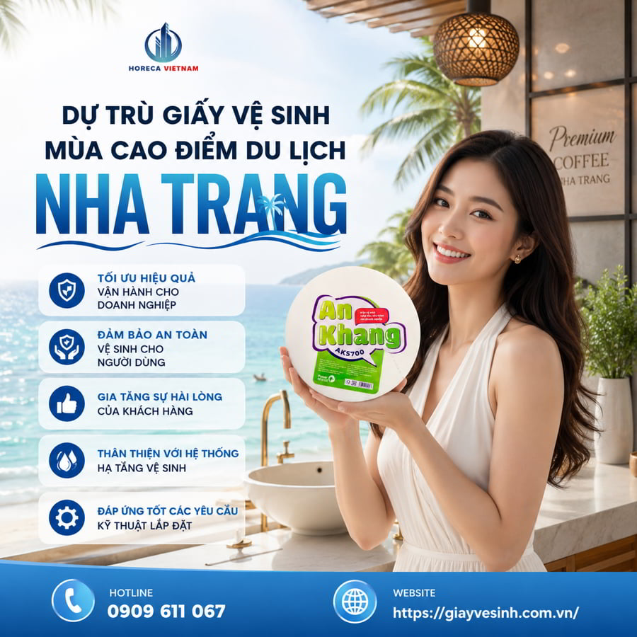 Horeca Việt Nam địa chỉ cung cấp giấy vệ sinh cuộn lớn giá sỉ tốt nhất giao hàng uy tín