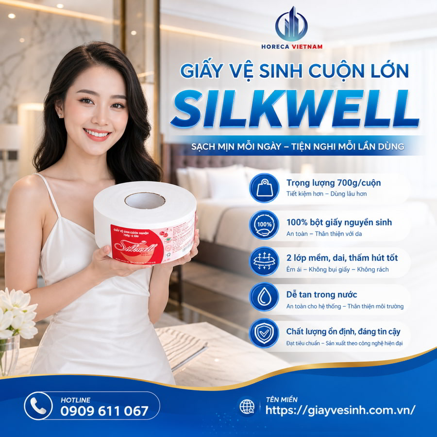 Horeca Việt Nam nhà cung cấp giấy vệ sinh Silkwell chính hãng giá sỉ tốt nhất