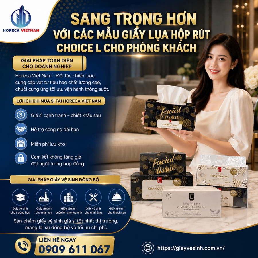 Mua giấy lụa hộp lotte cao cấp sang trọng giá tốt nhất tại Horeca Việt Nam