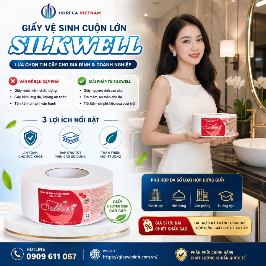 Mua giấy silkwell cho bé uy tín an toàn cho trẻ nhỏ tại Horeca Việt Nam