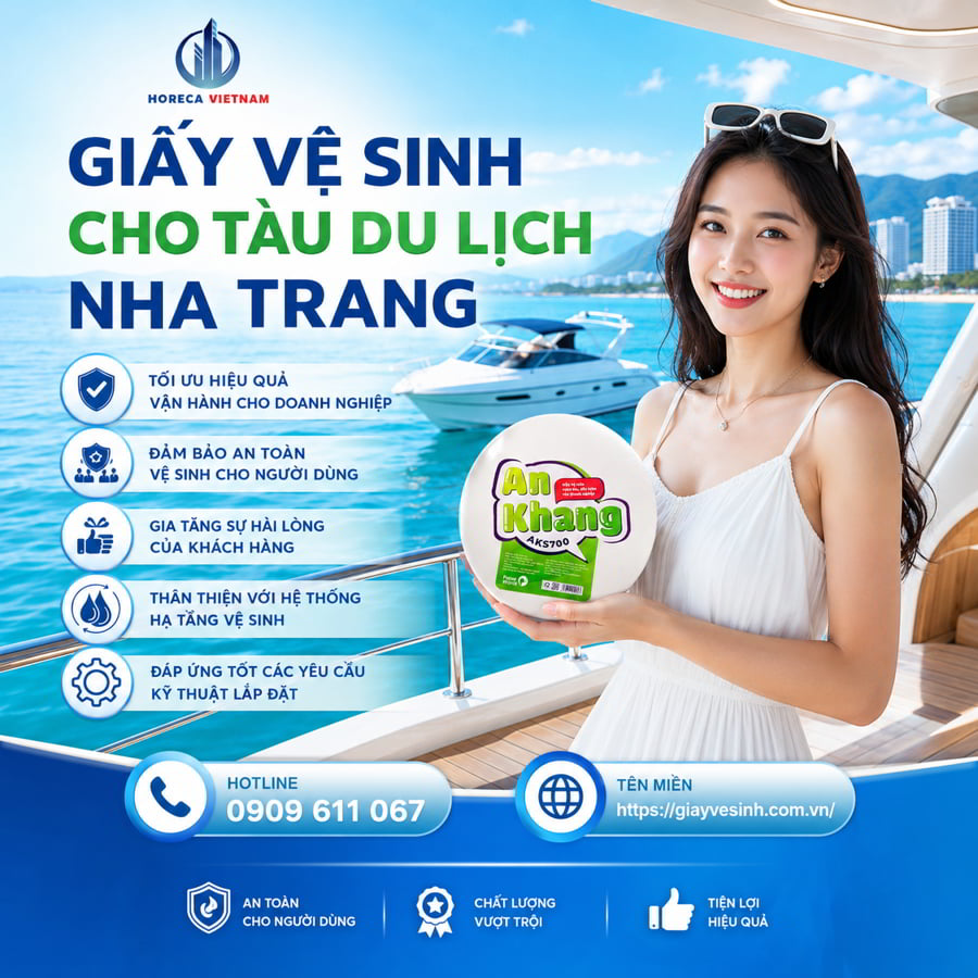 Mua giấy vệ sinh cho tàu du lịch Nha Trang chính hãng cao cấp giá sỉ tốt nhất tại Horeca Việt Nam