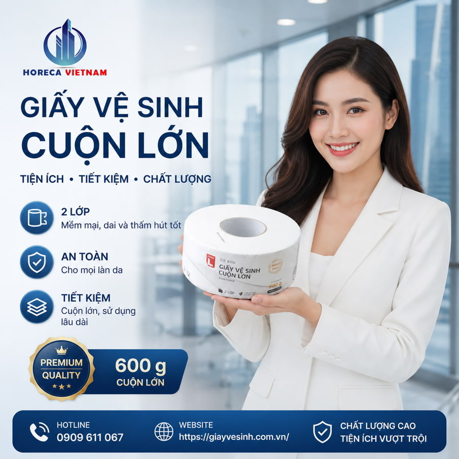 Mua giấy vệ sinh cuộn lớn Lotte uy tín giá tốt nhất tại Horeca Việt Nam