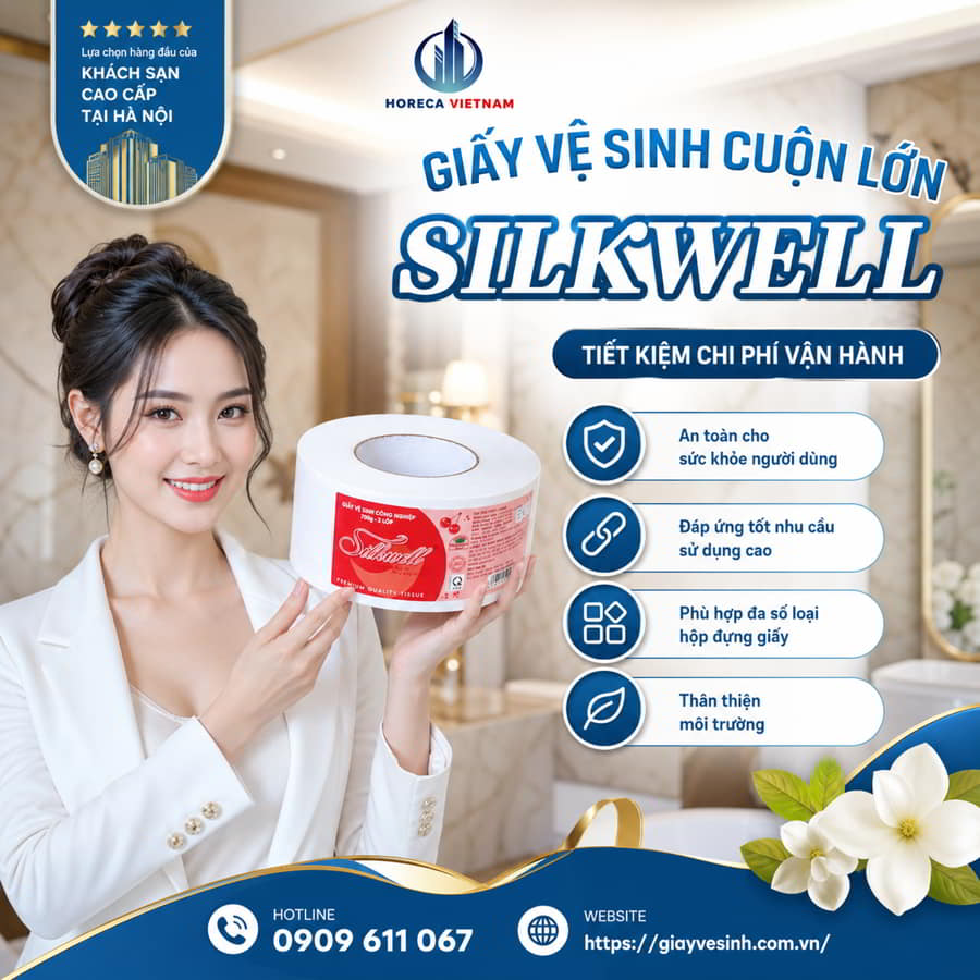 Mua giấy vệ sinh cuộn lớn Silkwell chính hãng uy tín giá sỉ tốt nhất tại Horeca Việt Nam