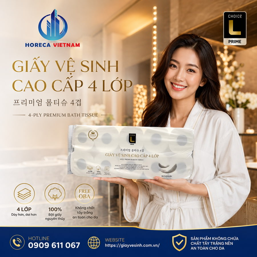 Mua giấy vệ sinh lotte 10 cuộn uy tín giá sỉ tốt nhất tại Horeca Việt Nam