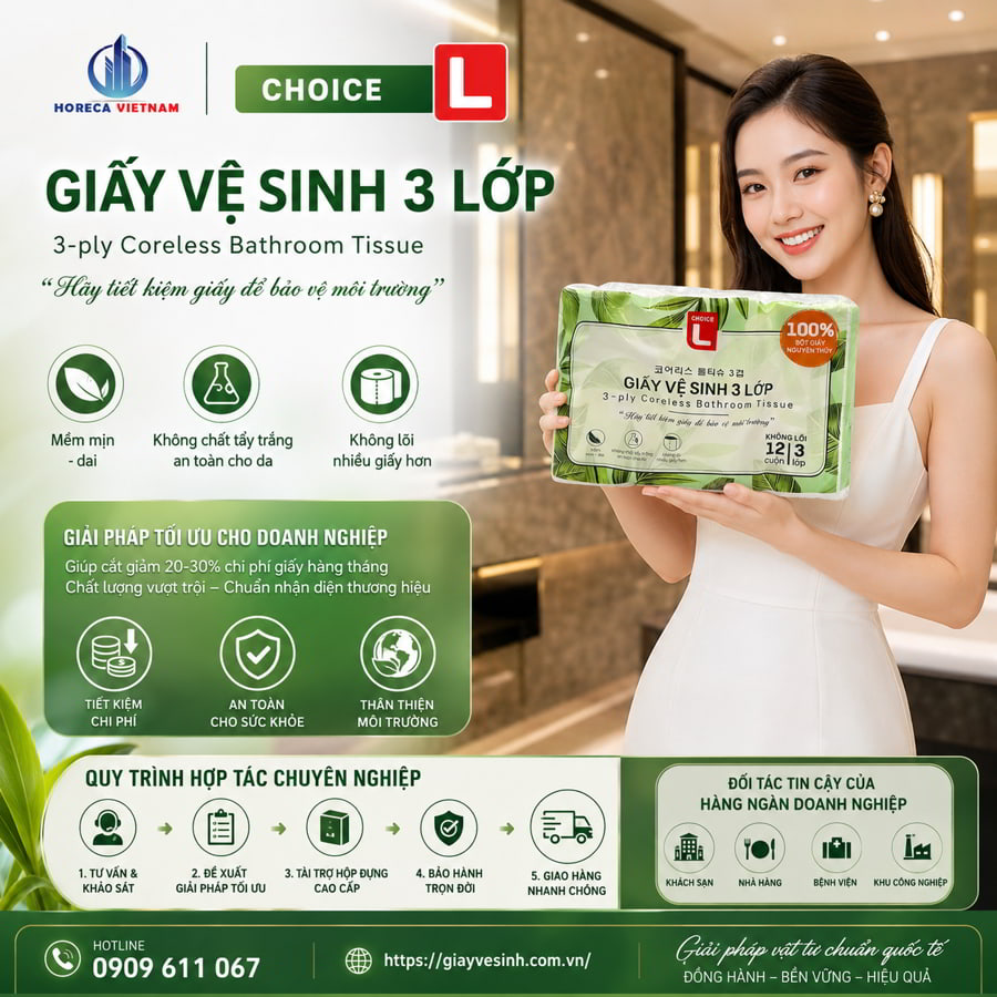 Mua giấy vệ sinh lotte 3 lớp chính hãng uy tín giá sỉ tốt nhất tại Horeca Việt Nam