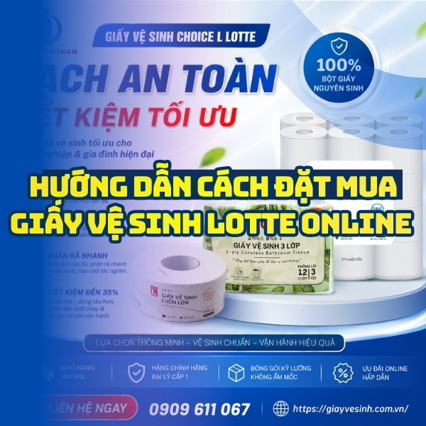 Mua giấy vệ sinh lotte online uy tín giá tốt giao hàng tận nơi tại Horeca Việt Nam