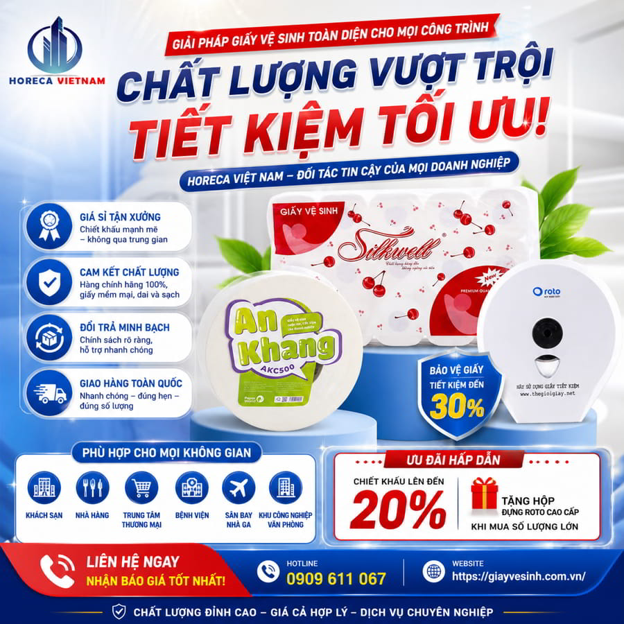 Mua giấy vệ sinh silkwell 3 lớp uy tín giá tốt nhất tại Horeca Việt Nam